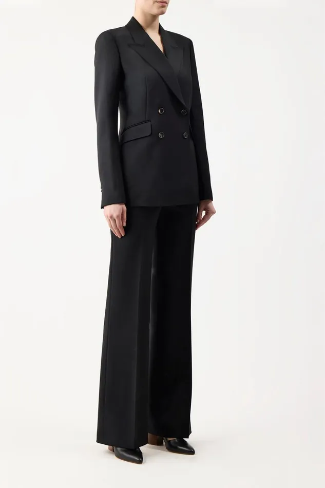 Gabriela Hearst Blazers and Vests Women Angela Blazer In Black Sportswear Wool