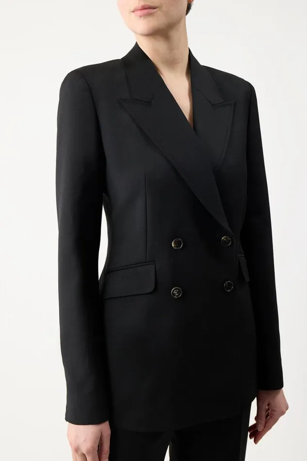 Gabriela Hearst Blazers and Vests Women Angela Blazer In Black Sportswear Wool