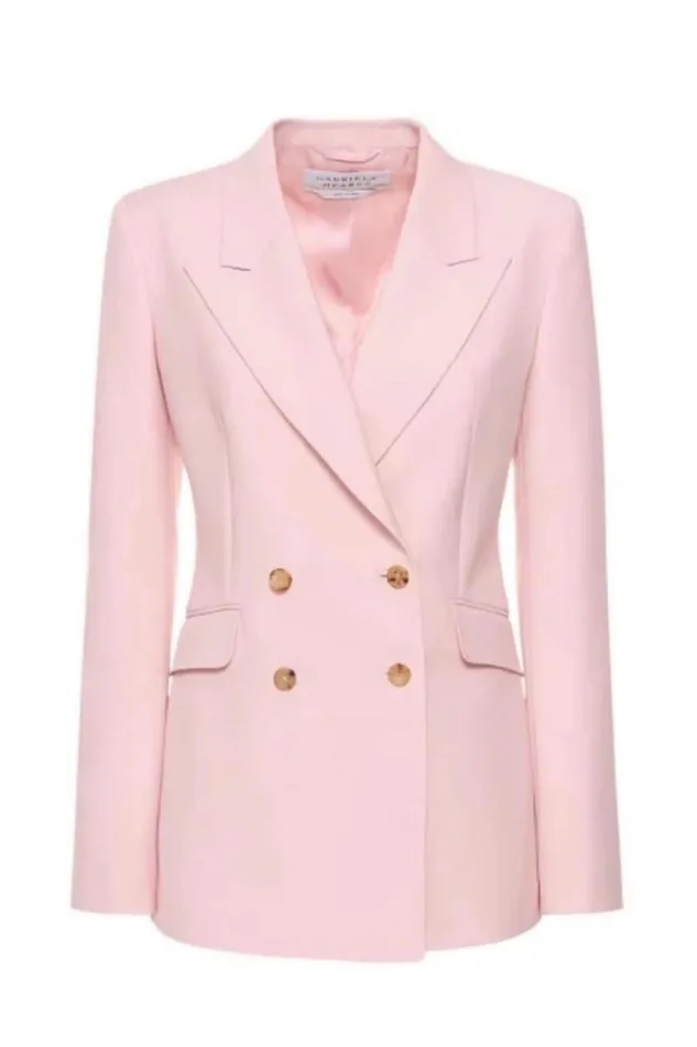 Gabriela Hearst Blazers and Vests Women Angela Blazer In Blush Sportswear Wool