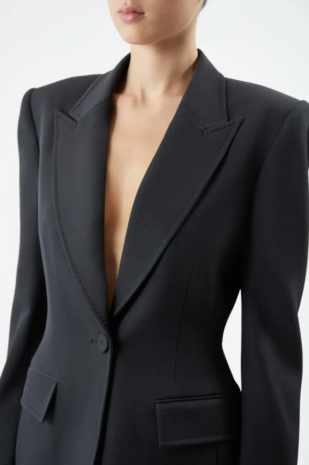 Gabriela Hearst Blazers and Vests Women Bertha Blazer In Charcoal Virgin Wool