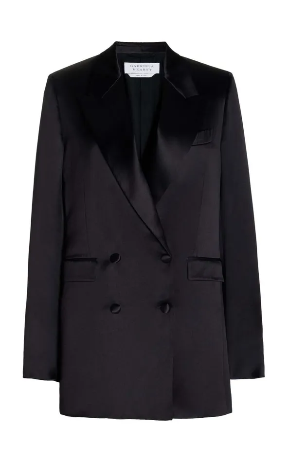 Gabriela Hearst Blazers and Vests Women Elmore Blazer In Black Silk