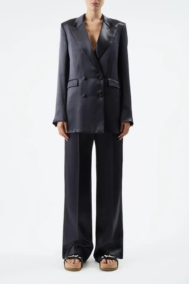 Gabriela Hearst Blazers and Vests Women Elmore Blazer In Black Silk