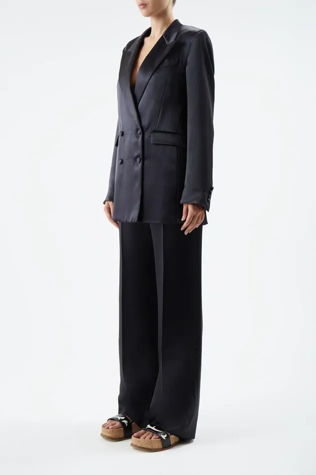 Gabriela Hearst Blazers and Vests Women Elmore Blazer In Black Silk
