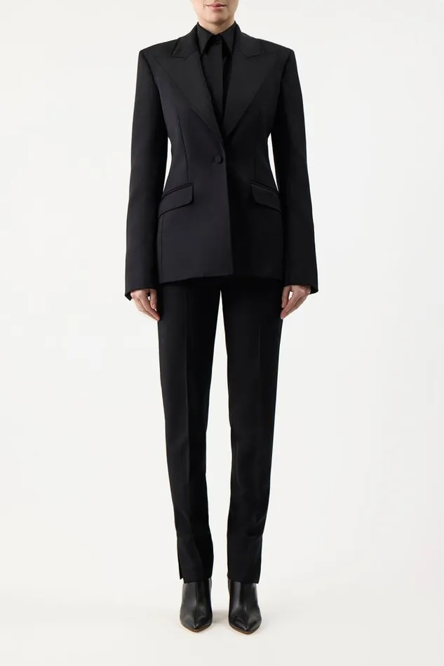 Gabriela Hearst Blazers and Vests Women Leiva Blazer In Black Sportswear Wool