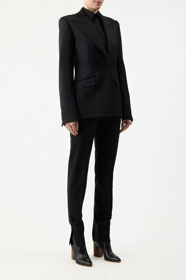 Gabriela Hearst Blazers and Vests Women Leiva Blazer In Black Sportswear Wool