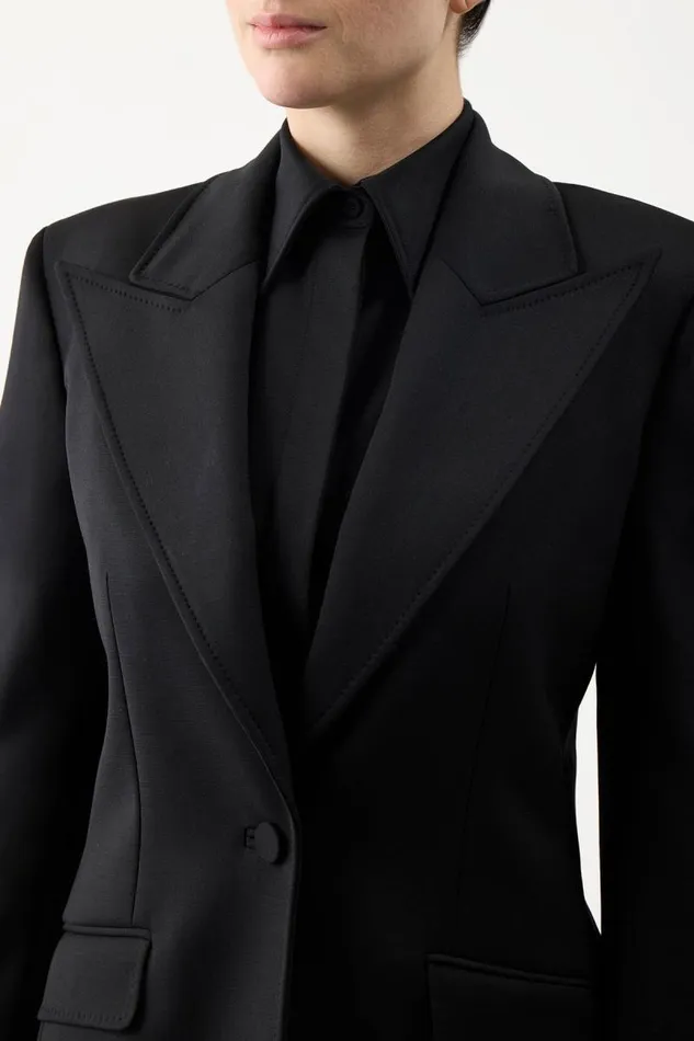 Gabriela Hearst Blazers and Vests Women Leiva Blazer In Black Sportswear Wool