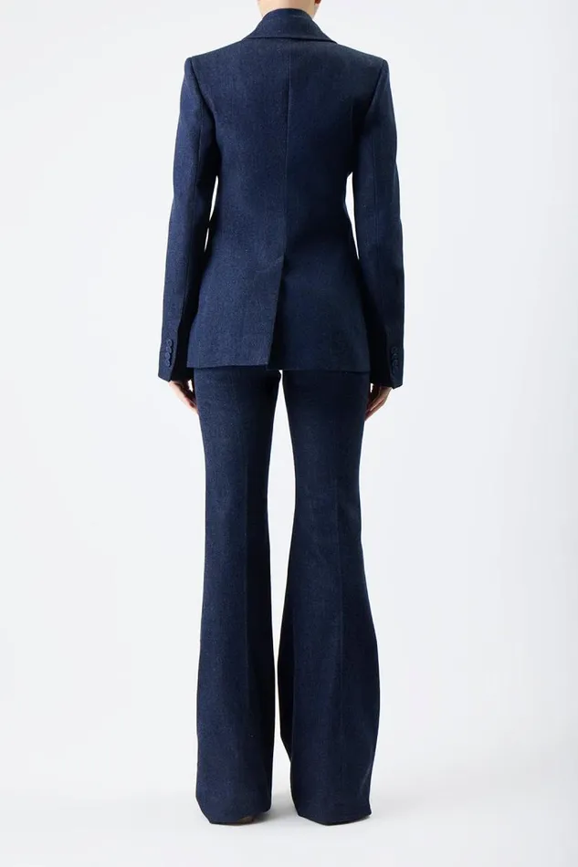 Gabriela Hearst Blazers and Vests Women Leiva Blazer In Organic Raw Denim