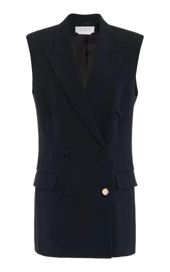 Gabriela Hearst Blazers and Vests Women Mayte Vest In Black Sportswear Wool