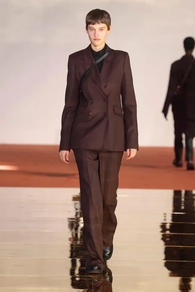 Gabriela Hearst Blazers and Vests Women Stephanie Blazer In Chocolate Superfine Wool