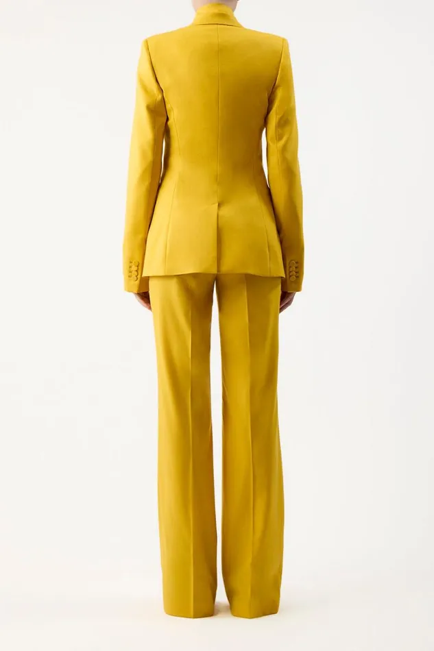 Gabriela Hearst Blazers and Vests Women Stephanie Blazer In Golden Birch Superfine Wool