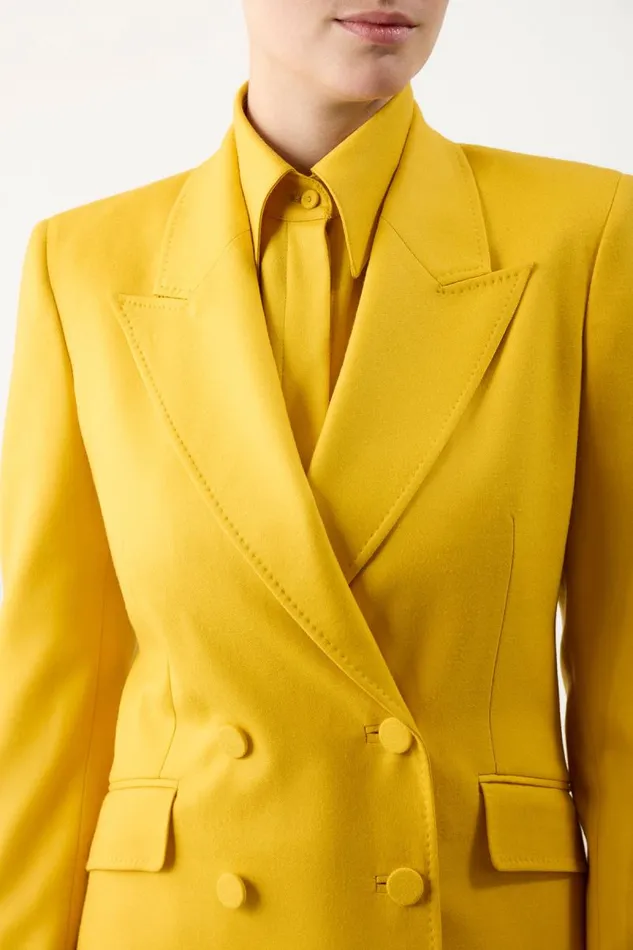 Gabriela Hearst Blazers and Vests Women Stephanie Blazer In Golden Birch Superfine Wool