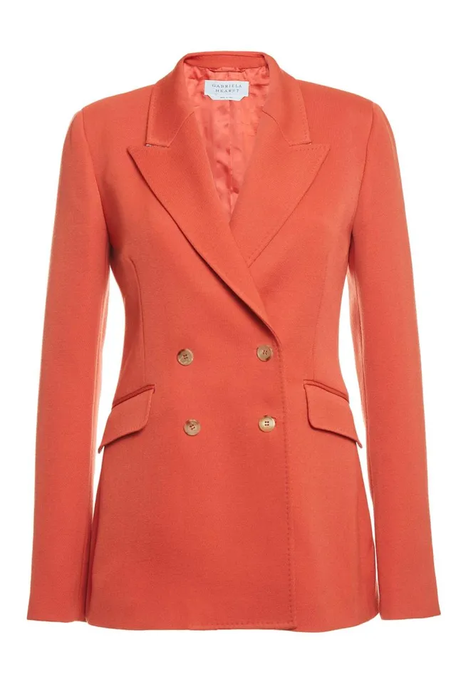 Gabriela Hearst Blazers and Vests Women Stephanie Blazer In Spice Virgin Wool