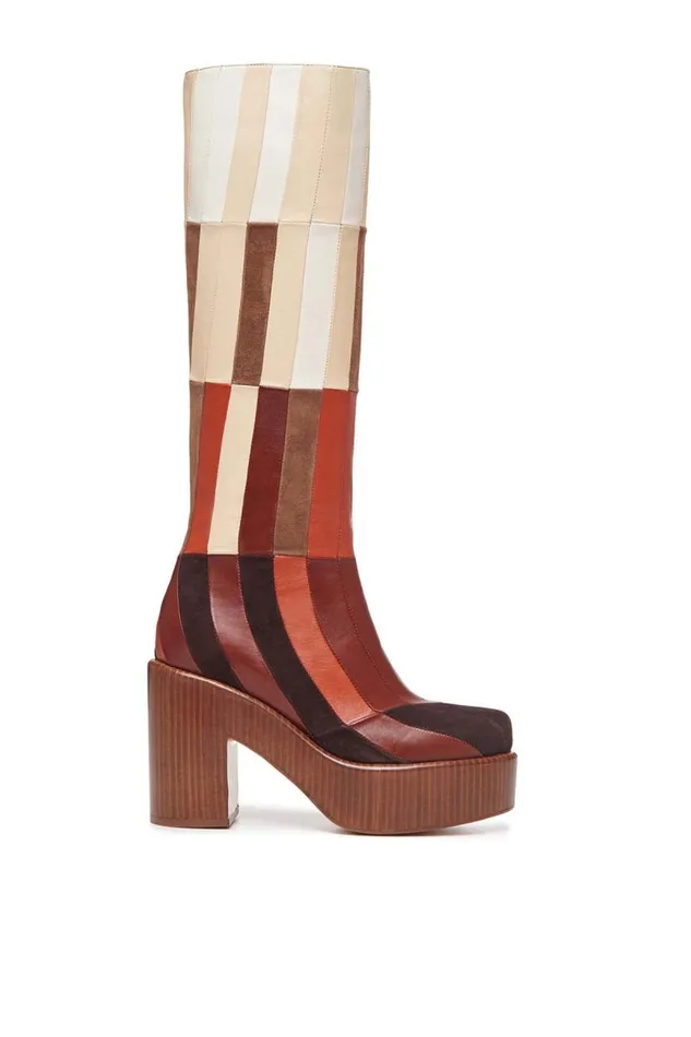 Gabriela Hearst Boots Women Brigade Patchwork Boot