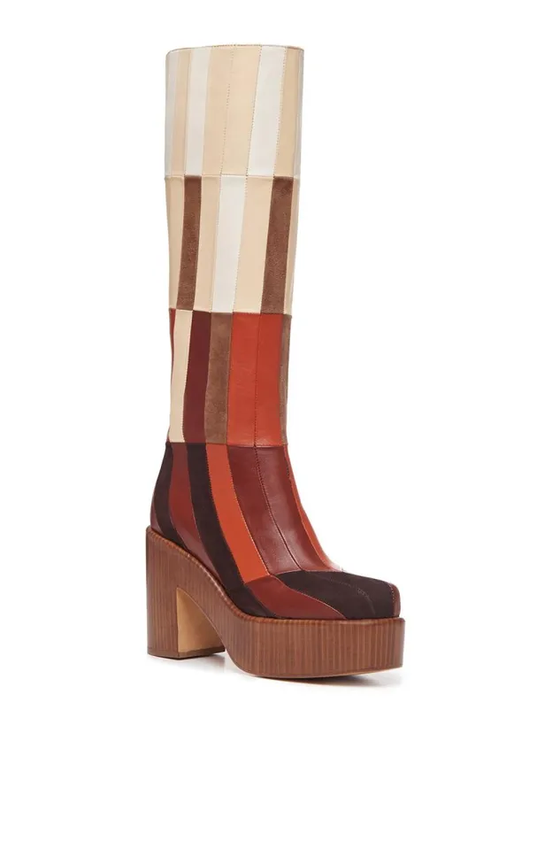 Gabriela Hearst Boots Women Brigade Patchwork Boot
