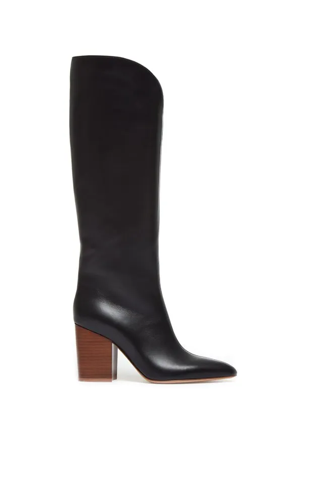 Gabriela Hearst Boots Women Cora High Knee Boot In Black Leather