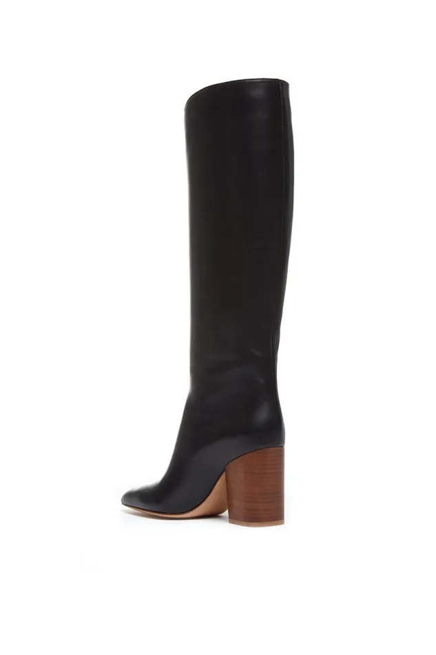 Gabriela Hearst Boots Women Cora High Knee Boot In Black Leather