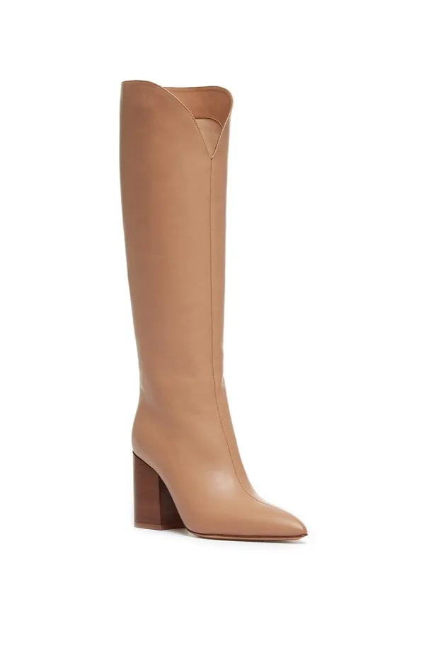 Gabriela Hearst Boots Women Cora Knee High Boot In Camel Leather