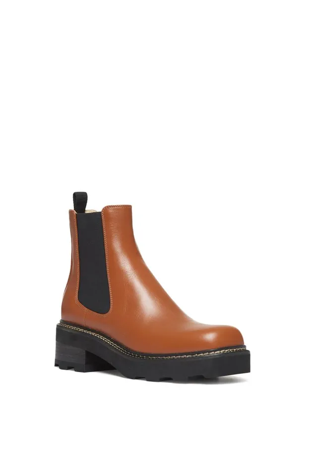 Gabriela Hearst Boots Women Jil Chelsea Boot In Cognac Leather