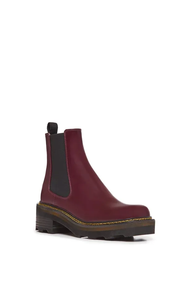 Gabriela Hearst Boots Women Jil Chelsea Boot In Windsor Wine Leather