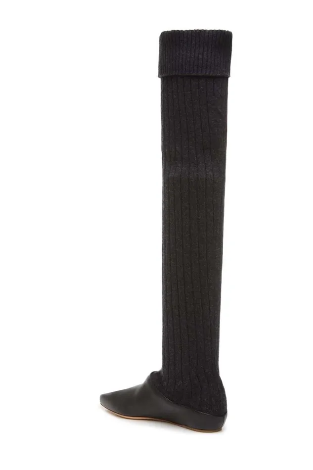 Gabriela Hearst Boots Women Jimena Boot In Black Cashmere and Leather