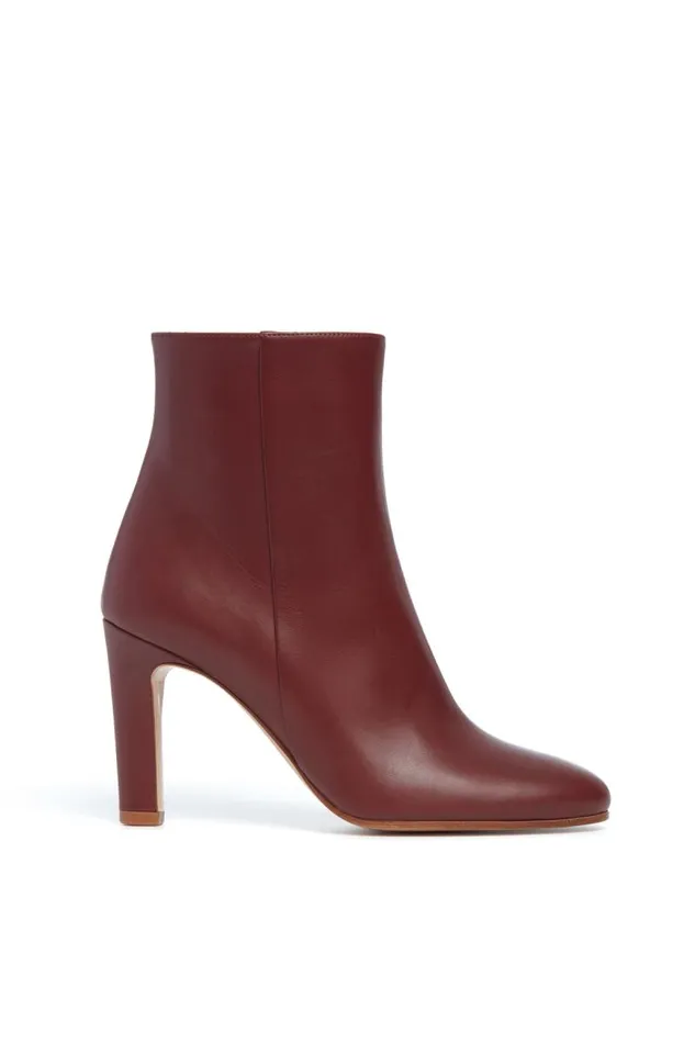 Gabriela Hearst Boots Women Lila Ankle Boot In Windsor Wine Leather