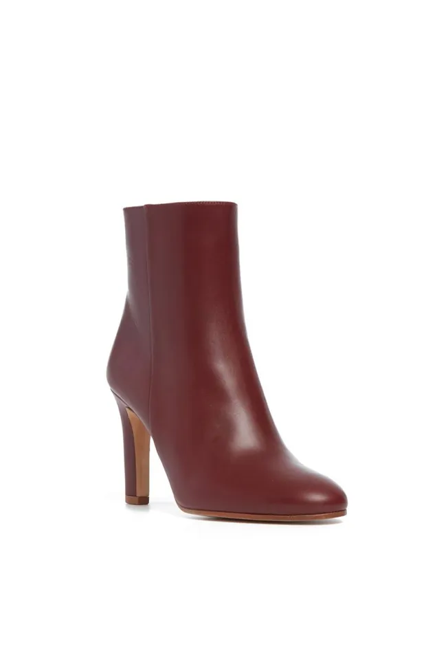Gabriela Hearst Boots Women Lila Ankle Boot In Windsor Wine Leather