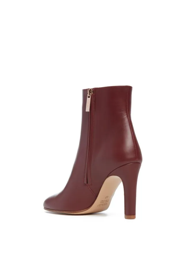Gabriela Hearst Boots Women Lila Ankle Boot In Windsor Wine Leather