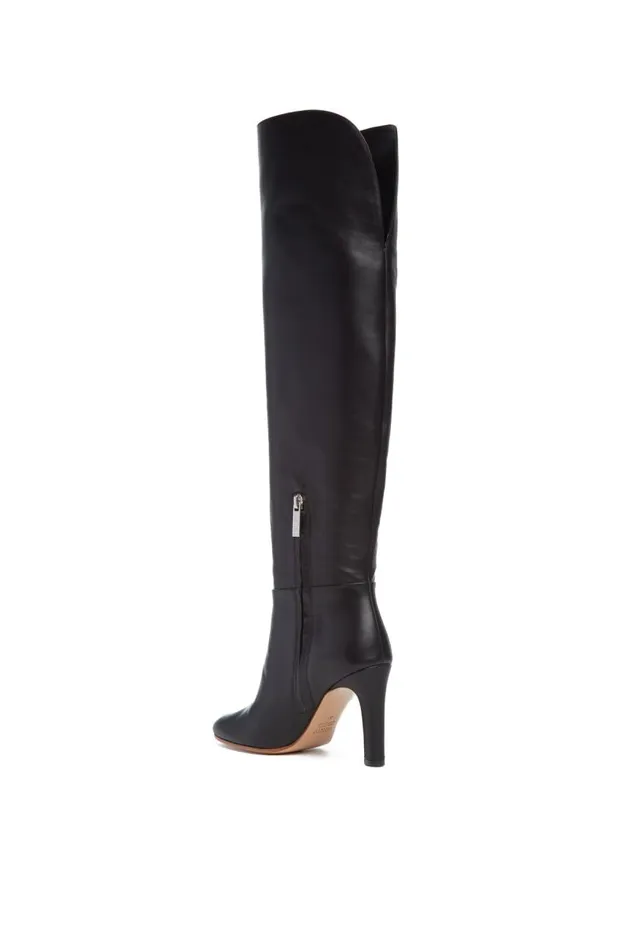 Gabriela Hearst Boots Women Linda OvertheKnee Boot In Black Leather