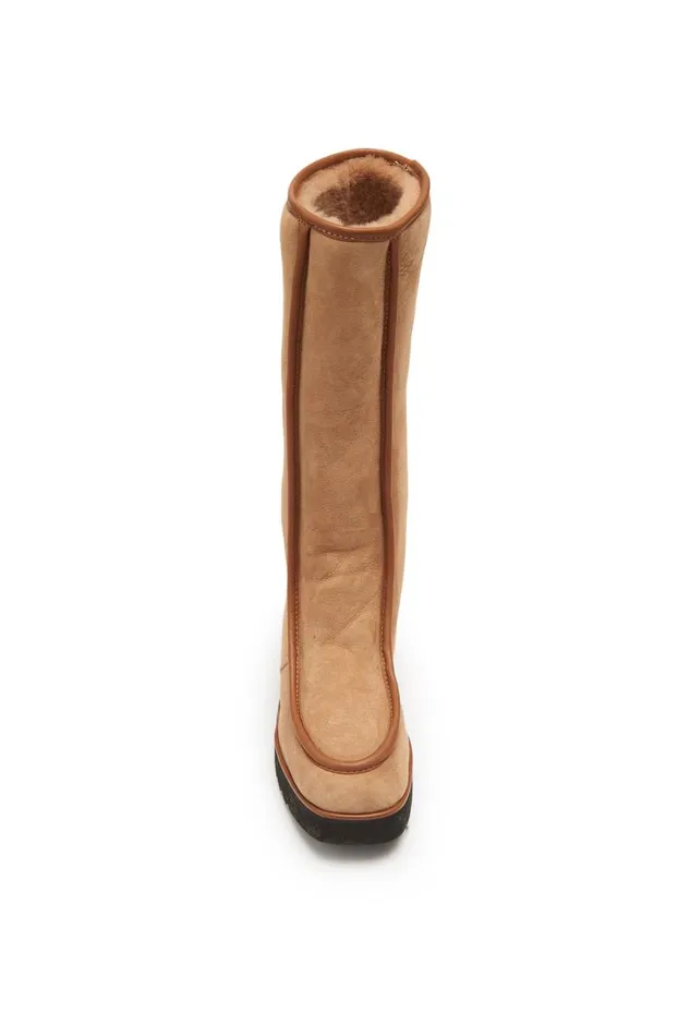 Gabriela Hearst Boots Women Tayna Flat Boot In Camel Leather