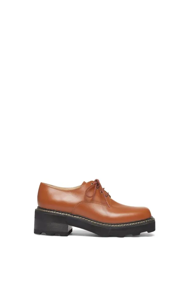 Gabriela Hearst Boots Women Tera Brogue In Cognac Leather