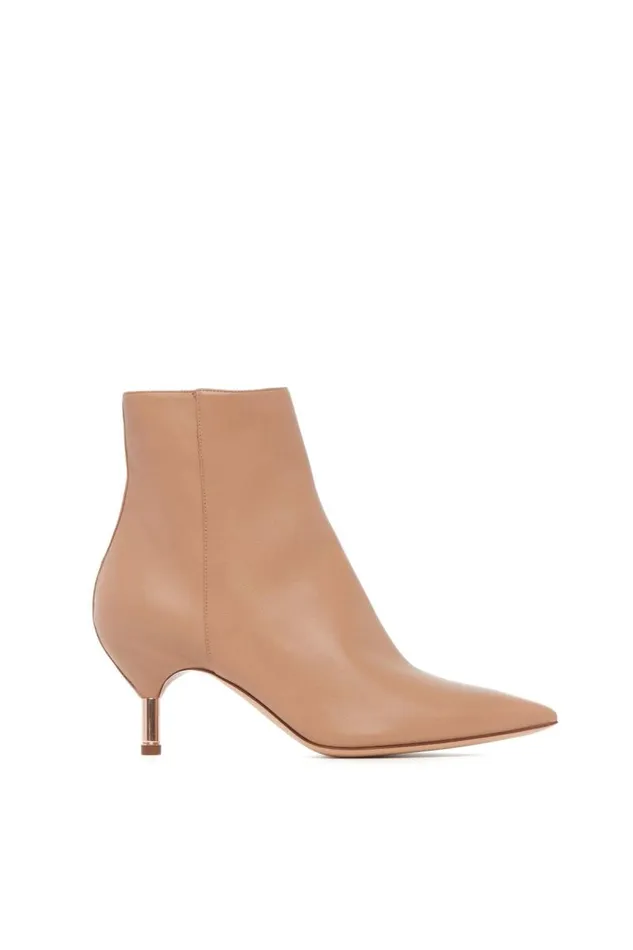 Gabriela Hearst Boots Women Valeria Heeled Boot In Dark Camel Leather