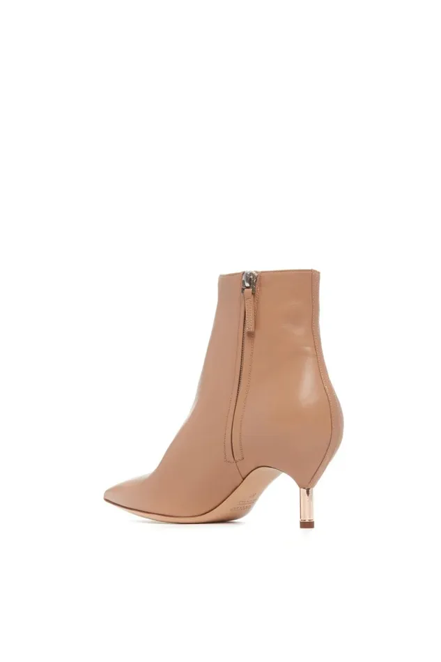 Gabriela Hearst Boots Women Valeria Heeled Boot In Dark Camel Leather