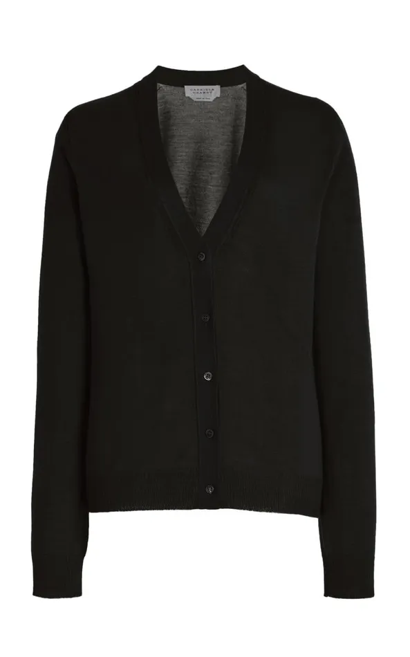 Gabriela Hearst Cardigans Women Tori Knit Cardigan In Black Cashmere Silk