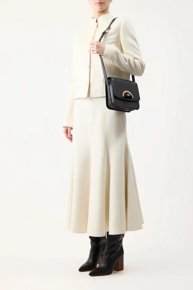 Gabriela Hearst Crossbody Bags WomenMen Bethania Crossbody Box Bag In Black Leather