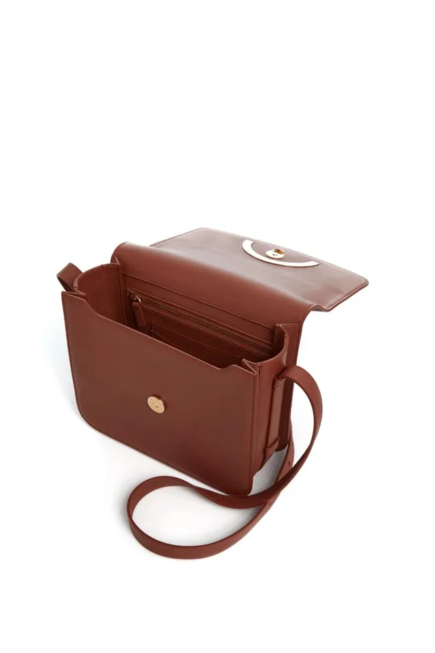 Gabriela Hearst Crossbody Bags WomenMen Bethania Crossbody Box Bag In Cognac Leather