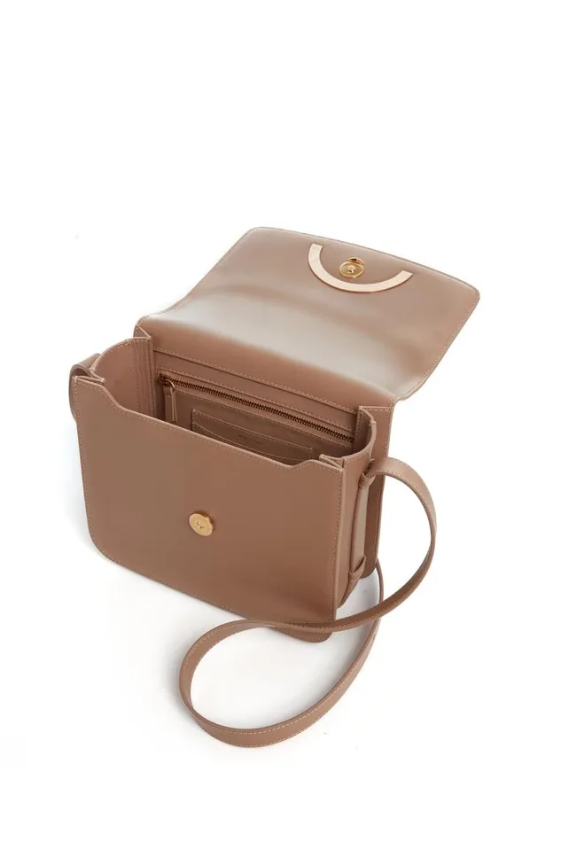 Gabriela Hearst Crossbody Bags WomenMen Bethania Crossbody Box Bag In Nude Leather