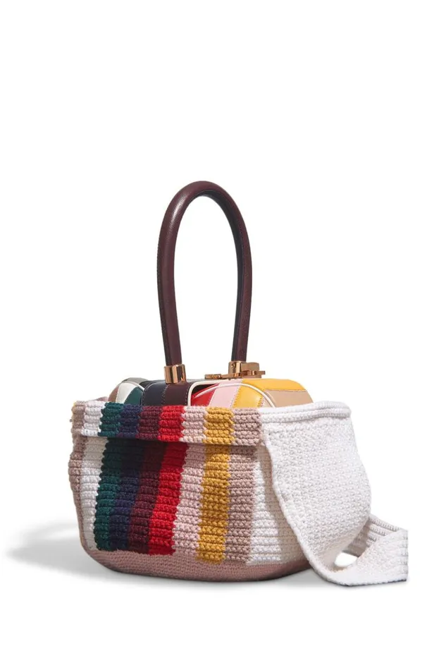 Gabriela Hearst Crossbody Bags WomenMen Crossover Knit Bag In Multi Cashmere