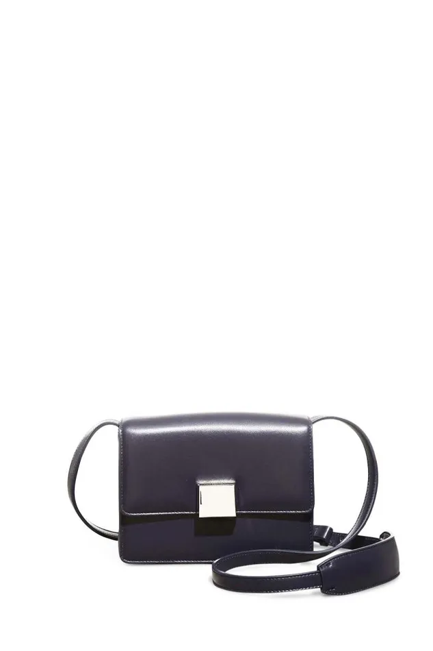Gabriela Hearst Crossbody Bags WomenMen Mercedes Bag In Navy Nappa Leather