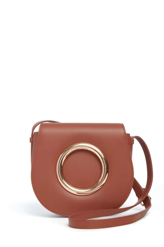 Gabriela Hearst Crossbody Bags WomenMen Ring Crossbody Bag In Cognac Leather