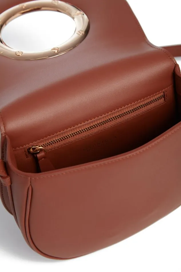 Gabriela Hearst Crossbody Bags WomenMen Ring Crossbody Bag In Cognac Leather