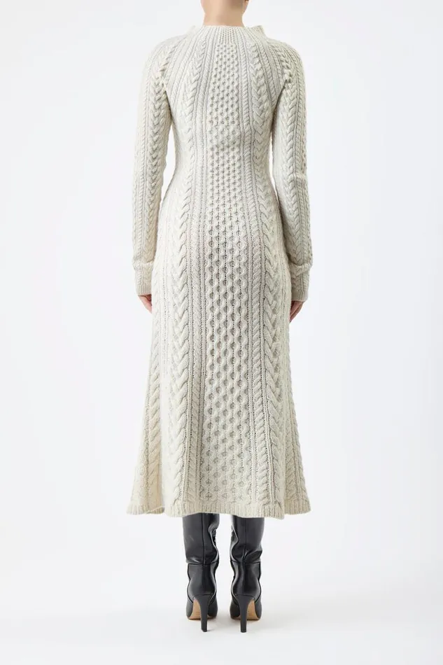 Gabriela Hearst Dresses Women Amaris Knit Dress In Ivory Cashmere