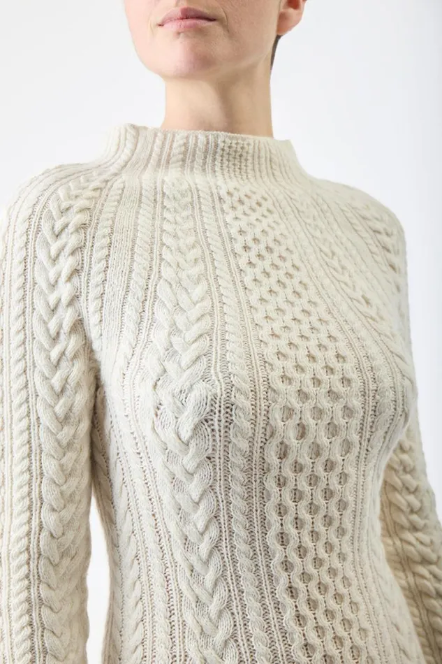 Gabriela Hearst Dresses Women Amaris Knit Dress In Ivory Cashmere