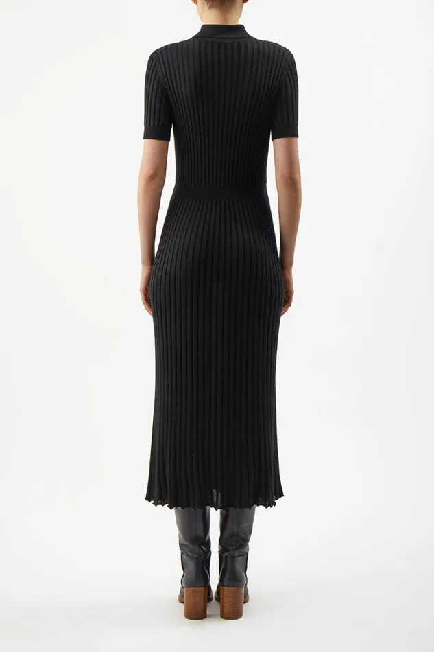 Gabriela Hearst Dresses Women Amor Knit Dress In Black Cashmere Silk