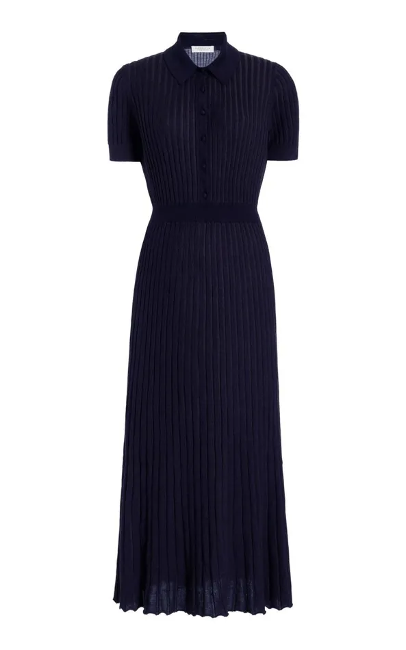 Gabriela Hearst Dresses Women Amor Knit Dress In Dark Navy Cashmere Silk