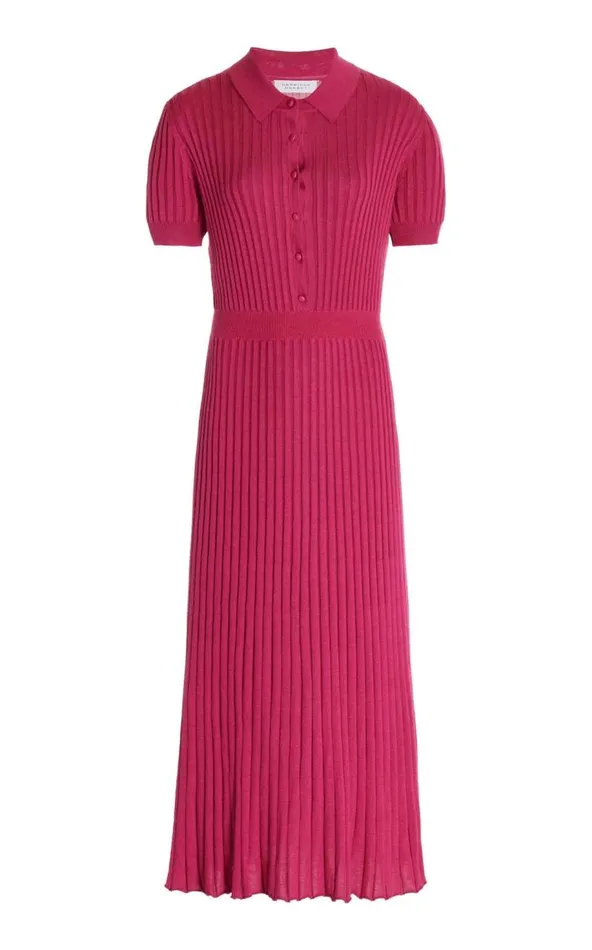 Gabriela Hearst Dresses Women Amor Knit Dress In Fuchsia Cashmere Silk