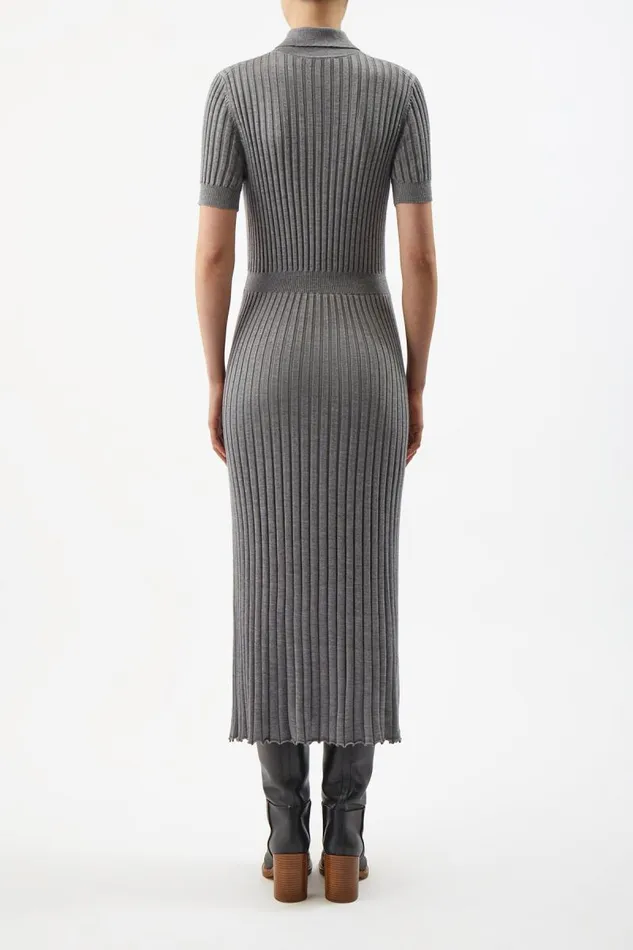Gabriela Hearst Dresses Women Amor Knit Dress In Heather Grey Cashmere Silk