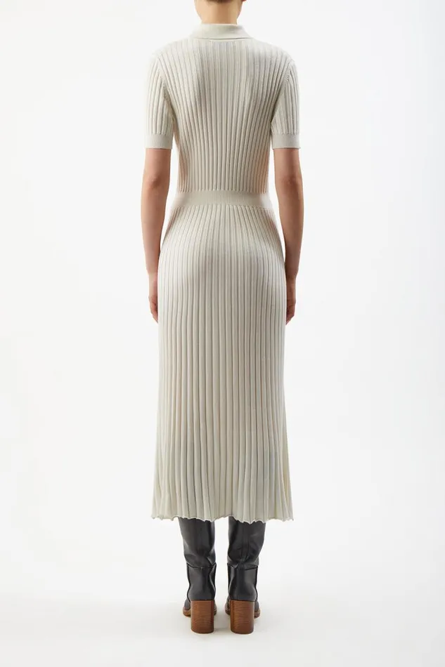 Gabriela Hearst Dresses Women Amor Knit Dress In Ivory Cashmere Silk