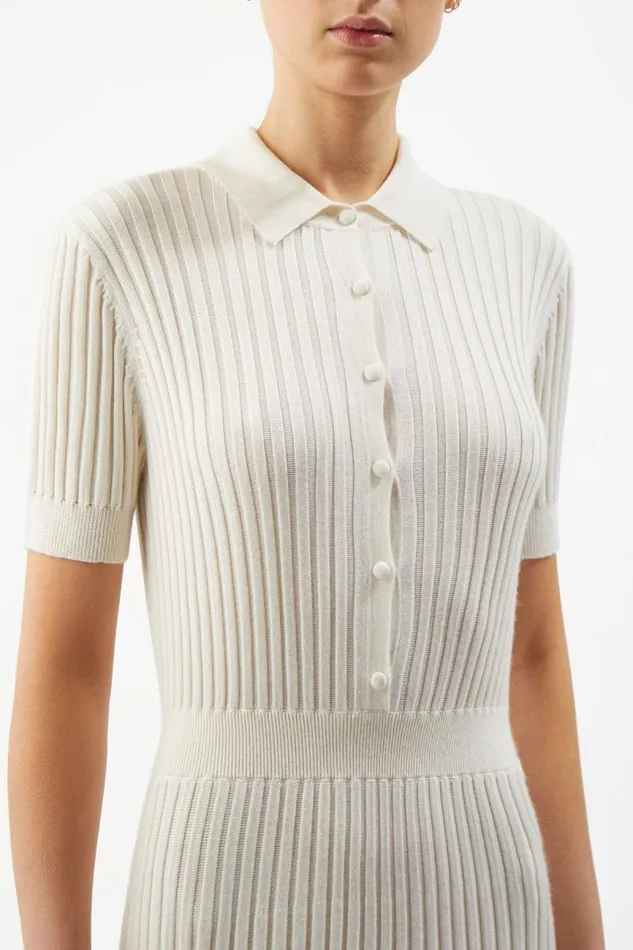 Gabriela Hearst Dresses Women Amor Knit Dress In Ivory Cashmere Silk