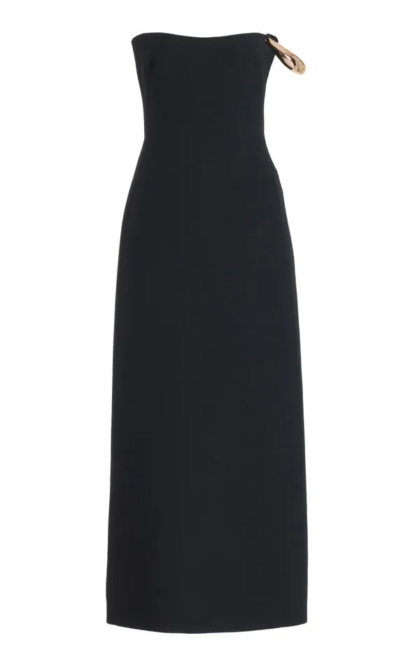Gabriela Hearst Dresses Women Anica Dress In Black Wool Silk Cady