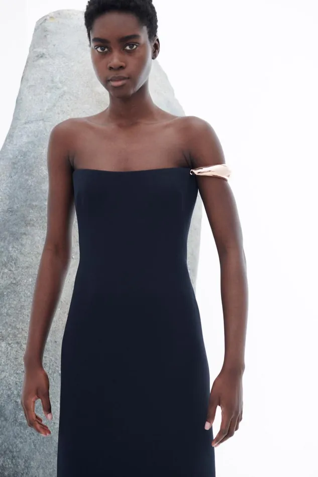Gabriela Hearst Dresses Women Anica Dress In Black Wool Silk Cady